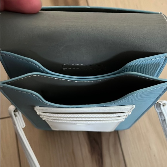 Harper Blue and White Crossbody Bag - Picture 3 of 6